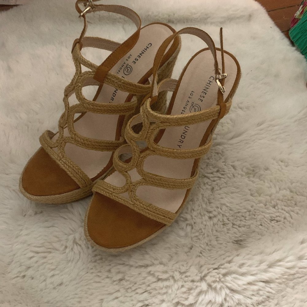 Chinese Laundry Cork/Neutral Wedges